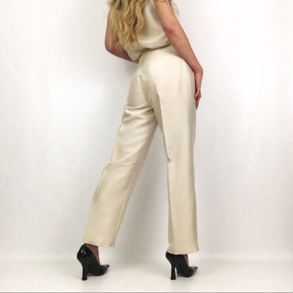 Vintage Pure Silk Pantsuit Coord Set - Picture 5 of 16